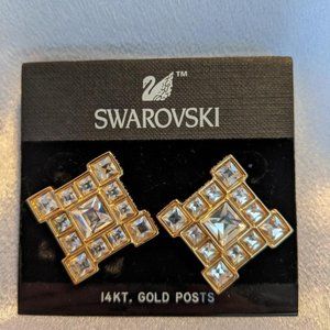 Vintage Swarovski crystal earrings